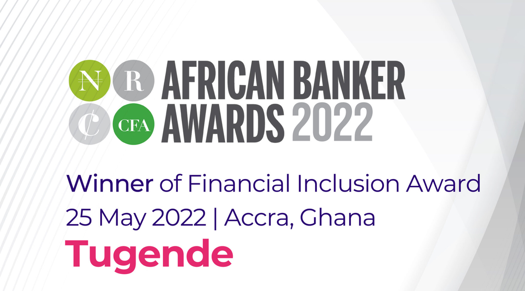 Tugende wins African Banker 2022 Financial Inclusion Award